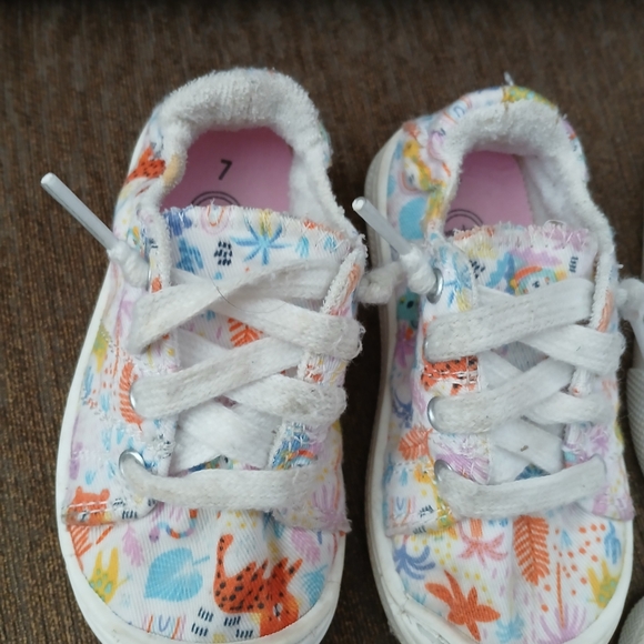 Toddler Girl Shoe Lot Sz 7 - Picture 4 of 5